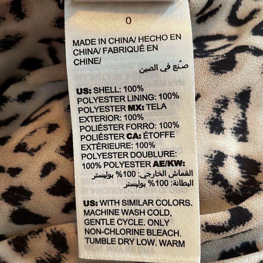 Chico’s leopard print split front double layer th… - image 11